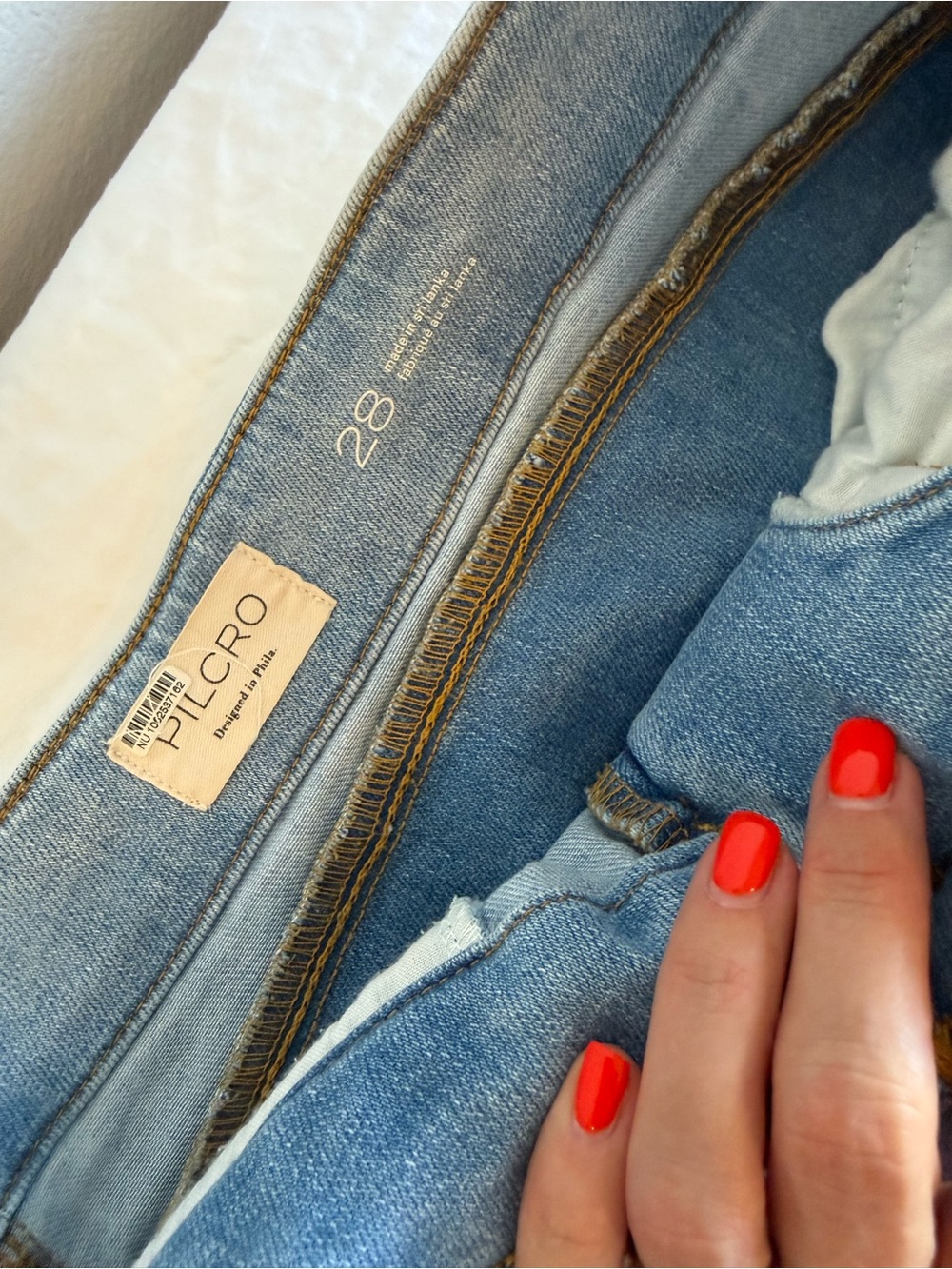 Pilcro Wide-Leg Light Blue Women's Jeans - Picture 8 of 11